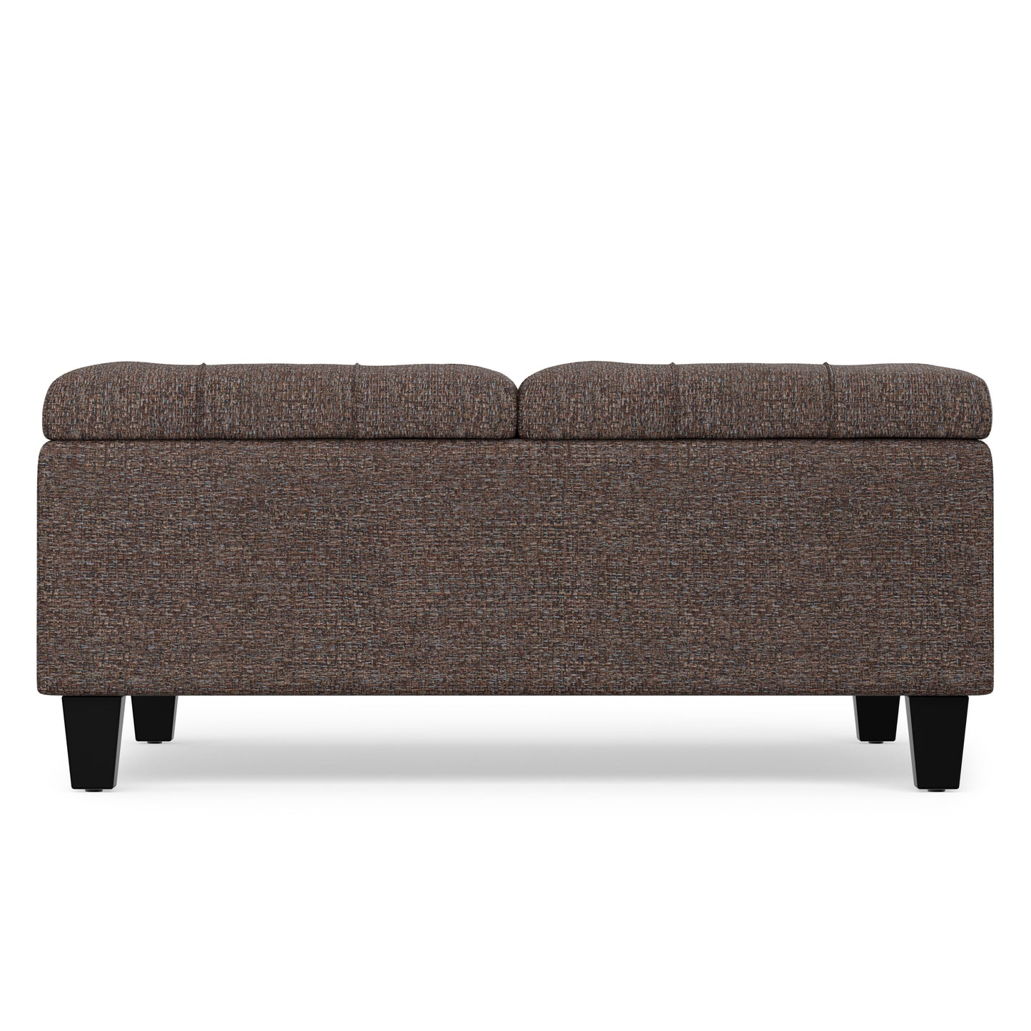 Mink Brown Tweed Style Fabric | Harrison Coffee Table Ottoman in Tweed
