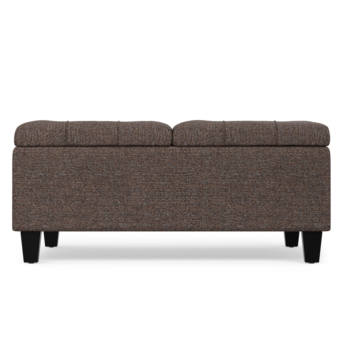 Mink Brown Tweed Style Fabric | Harrison Coffee Table Ottoman in Tweed