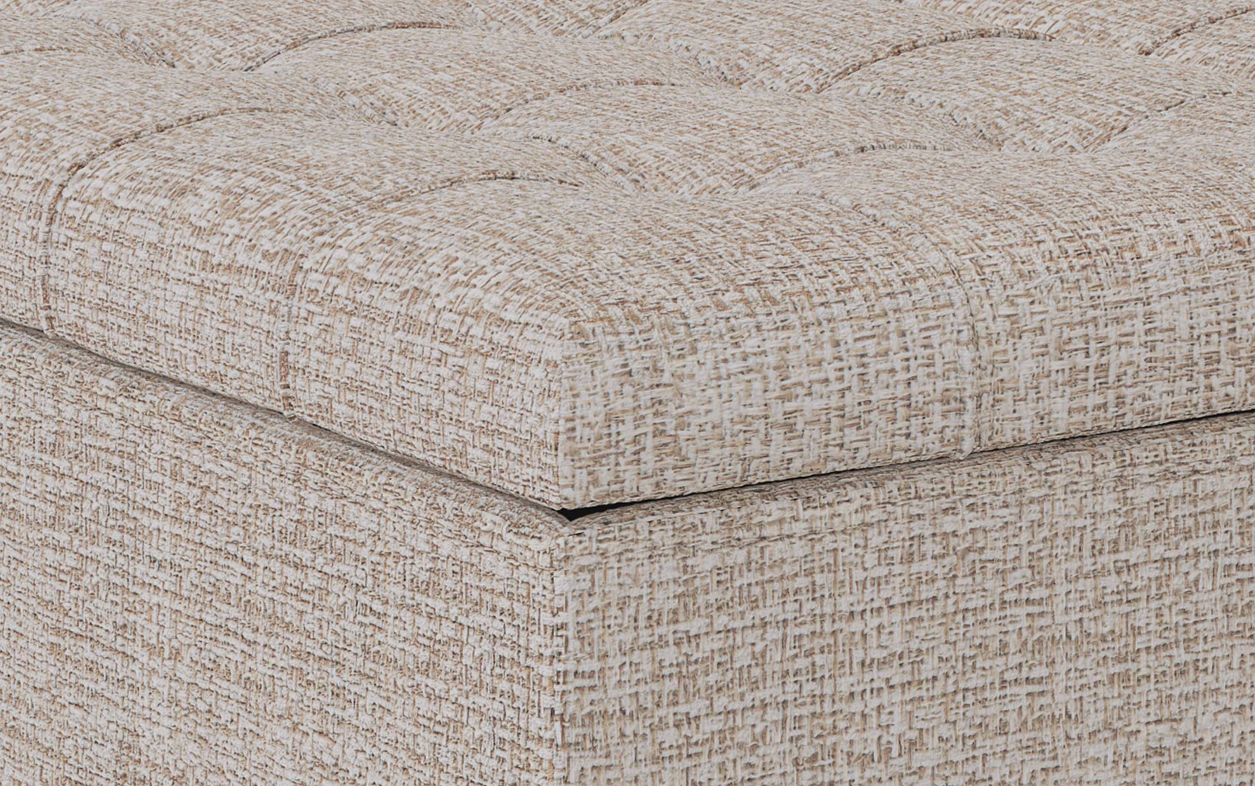 Platinum Tweed Style Fabric | Harrison Coffee Table Storage Ottoman