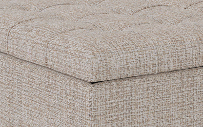 Platinum Tweed Style Fabric | Harrison Coffee Table Storage Ottoman