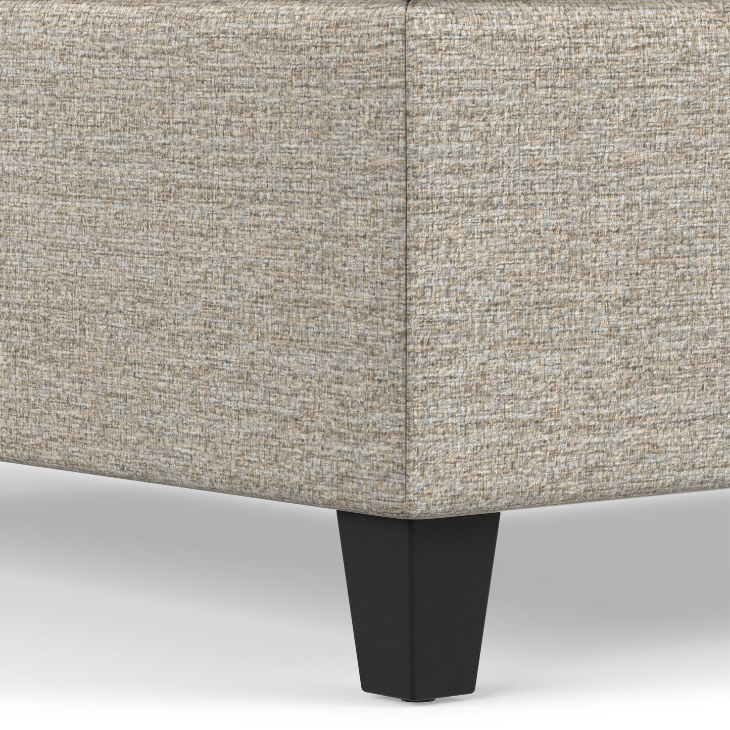 Platinum Tweed Style Fabric | Harrison Coffee Table Ottoman in Tweed