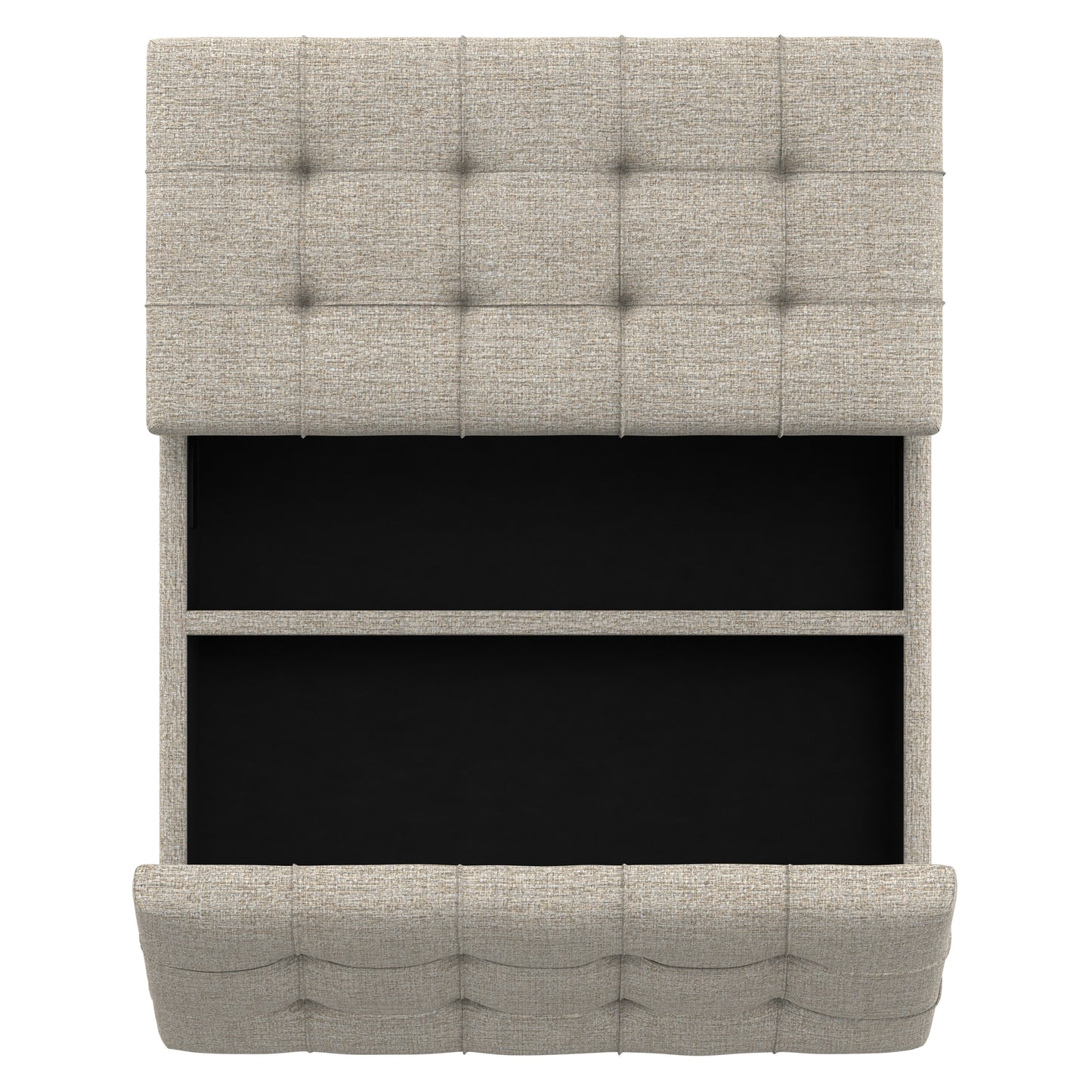 Platinum Tweed Style Fabric | Harrison Coffee Table Ottoman in Tweed