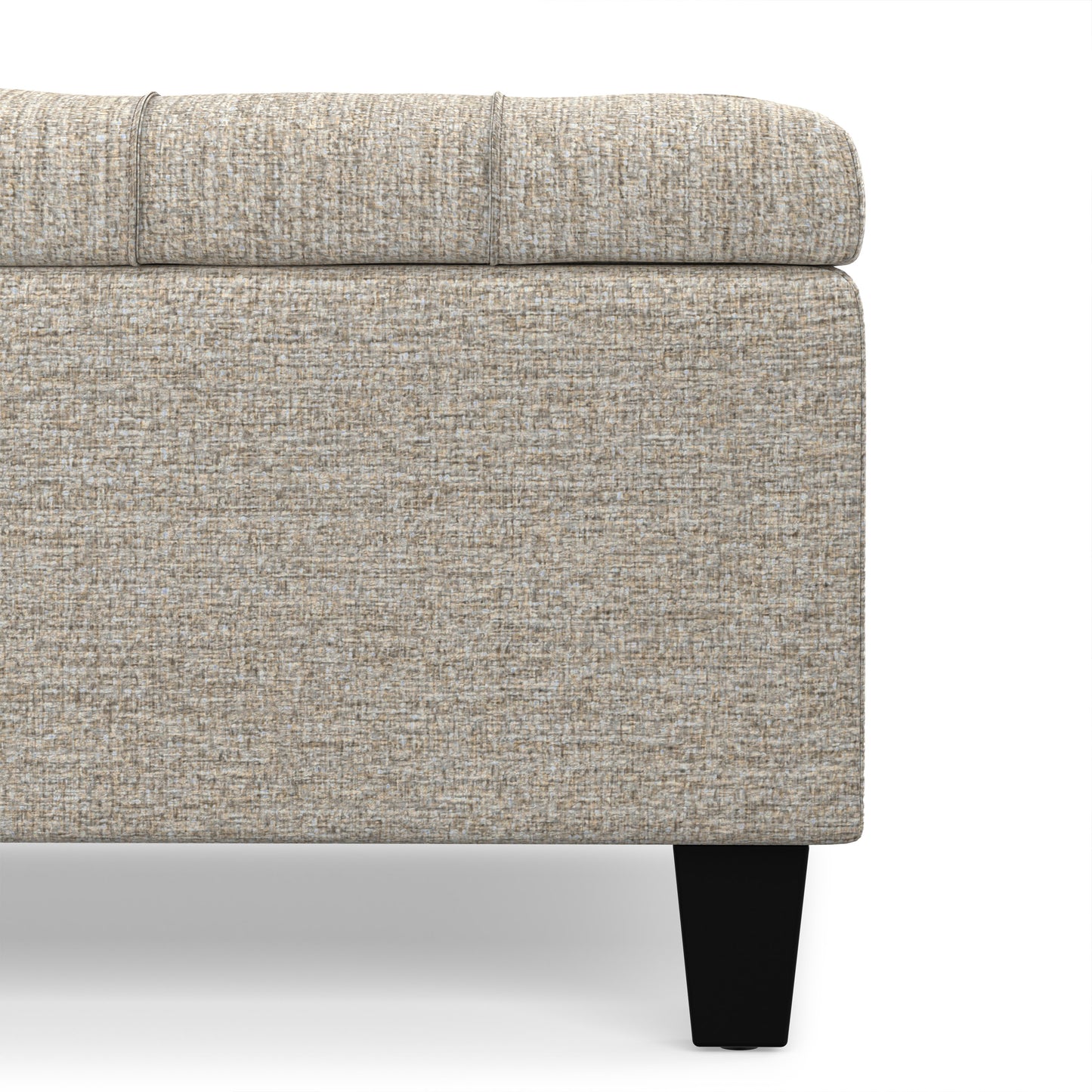 Platinum Tweed Style Fabric | Harrison Coffee Table Ottoman in Tweed