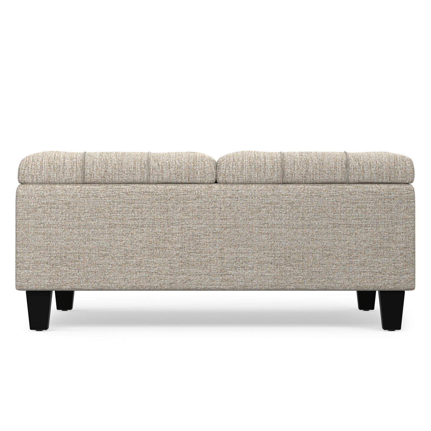 Platinum Tweed Style Fabric | Harrison Coffee Table Ottoman in Tweed