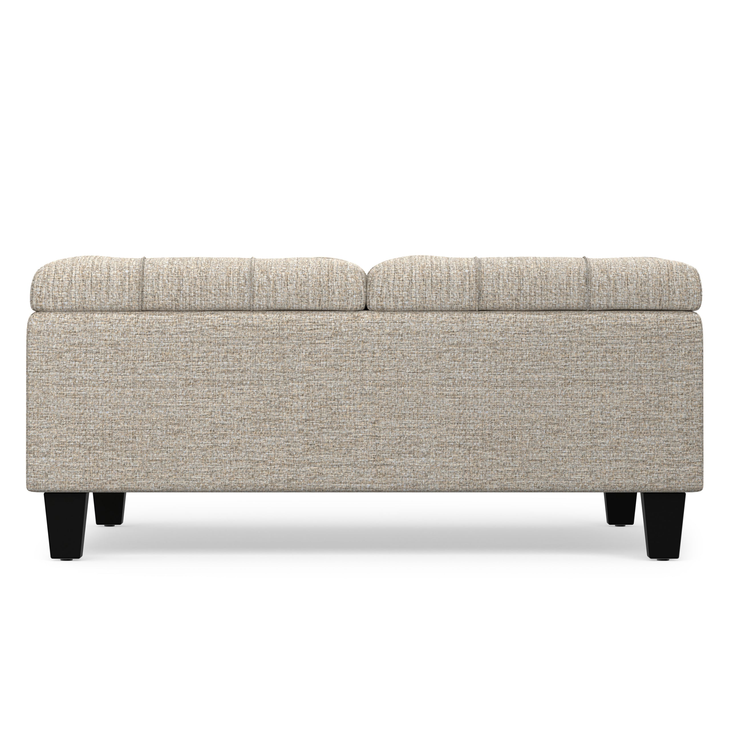 Platinum Tweed Style Fabric | Harrison Coffee Table Ottoman in Tweed