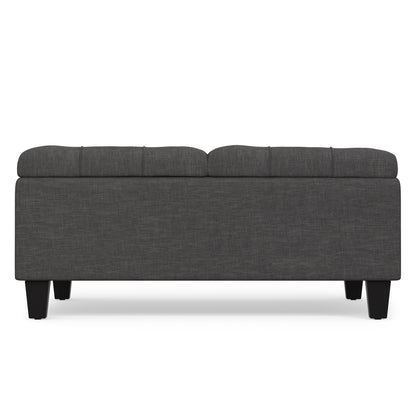 Slate Grey Linen Style Fabric | Harrison Coffee Table Storage Ottoman