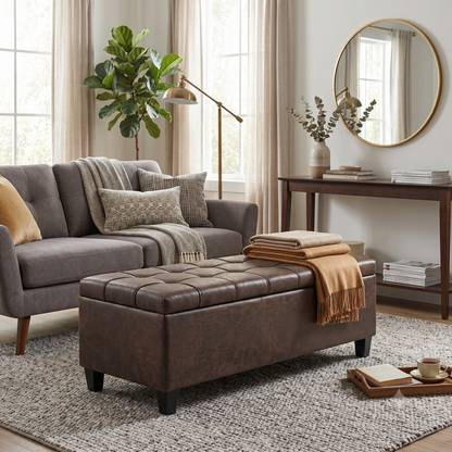 Harrison Large Storage Ottoman Bench