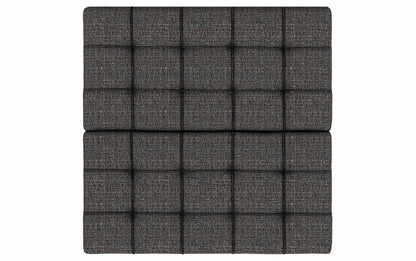 Ebony Tweed Tweed Style Fabric | Harrison Small Square Coffee Table Storage Ottoman