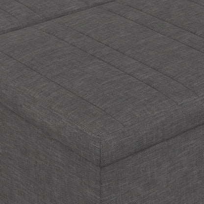 Slate Grey Linen Style Fabric | Ellis Coffee Table Storage Ottoman