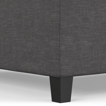 Slate Grey Linen Style Fabric | Ellis Coffee Table Storage Ottoman