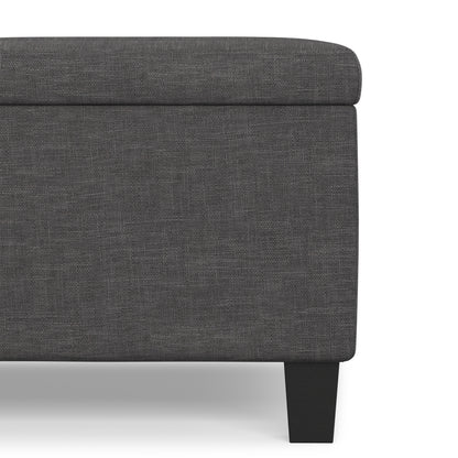 Slate Grey Linen Style Fabric | Ellis Coffee Table Storage Ottoman