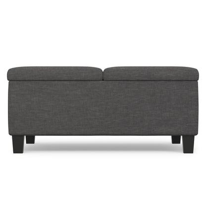 Slate Grey Linen Style Fabric | Ellis Coffee Table Storage Ottoman