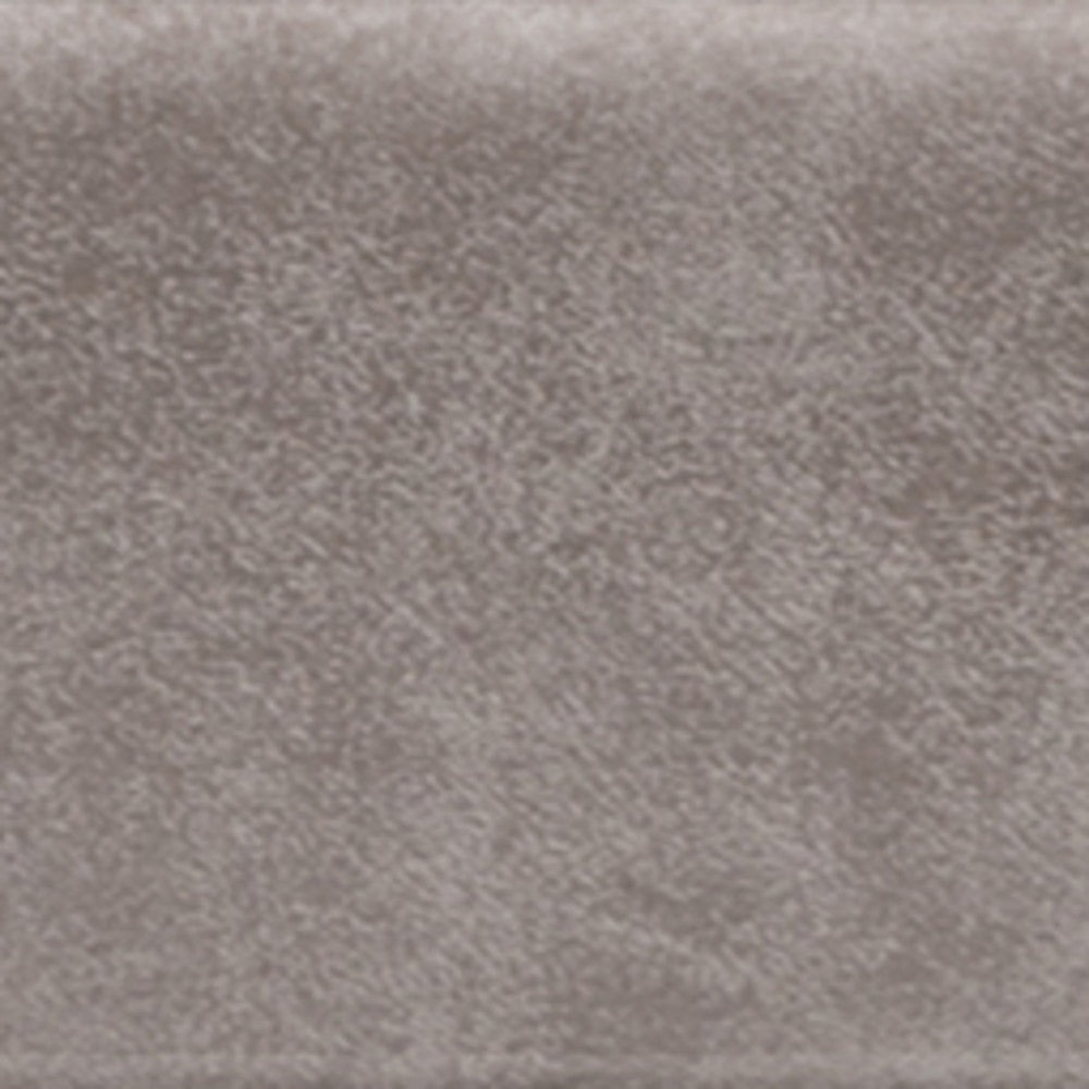 Distressed Grey Taupe Distressed Vegan Leather | Lacey Tufted Ottoman Bench