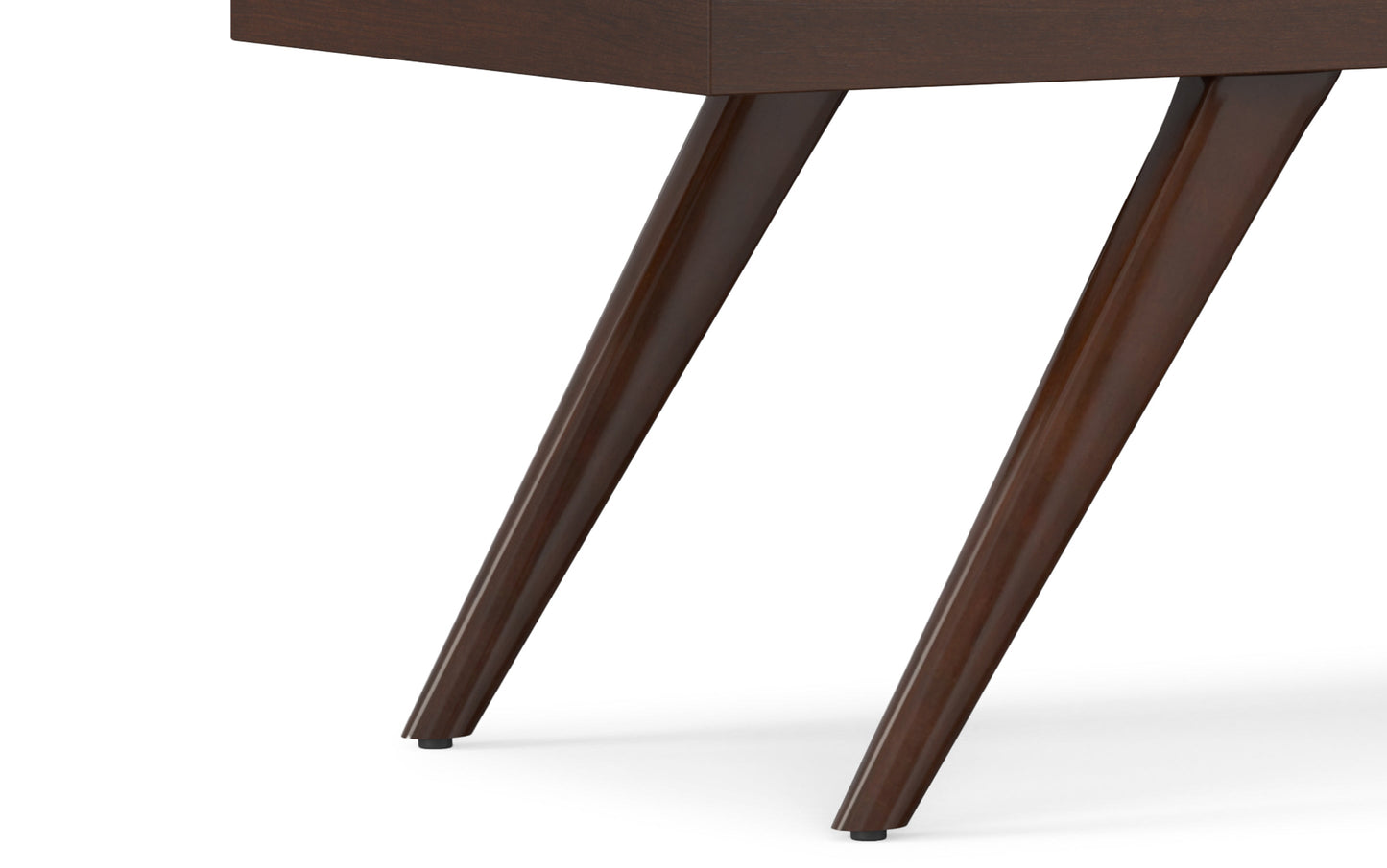 Chanelle Ottoman Bench in Distressed Vegan Leather