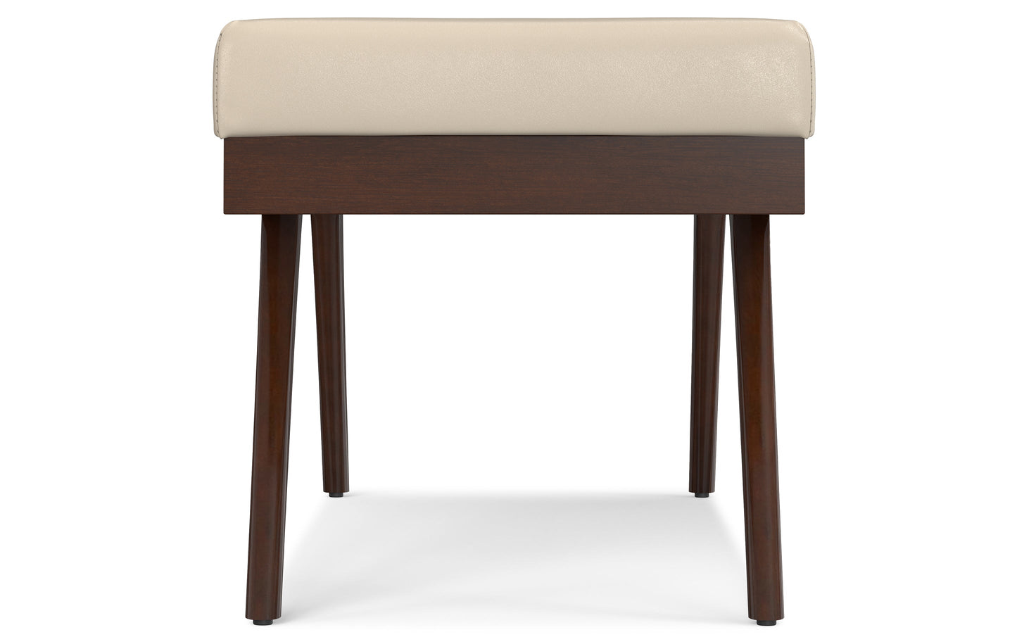 Chanelle Ottoman Bench in Distressed Vegan Leather