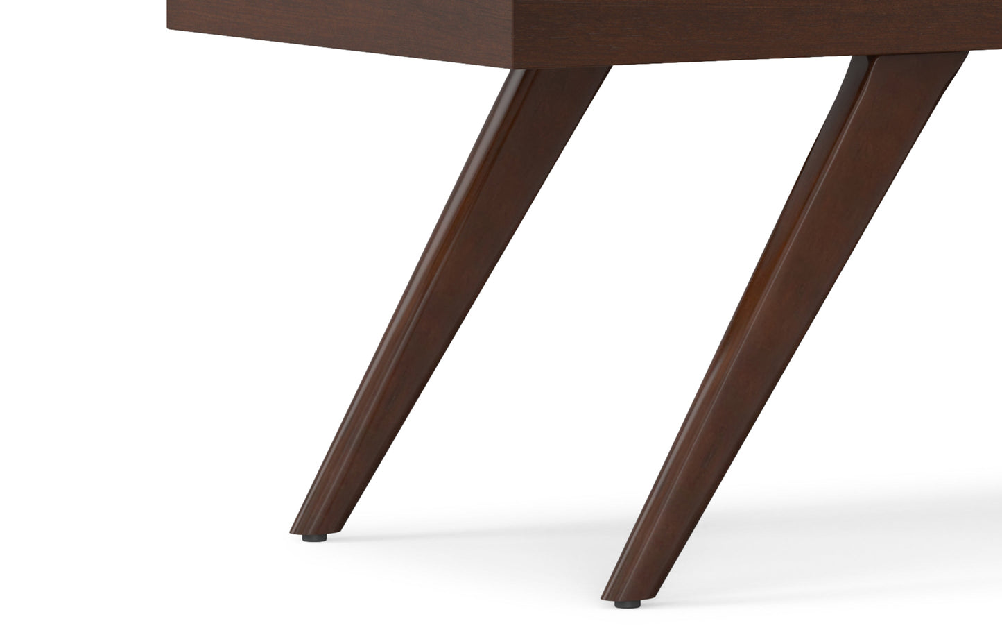 Chanelle Ottoman Bench in Distressed Vegan Leather