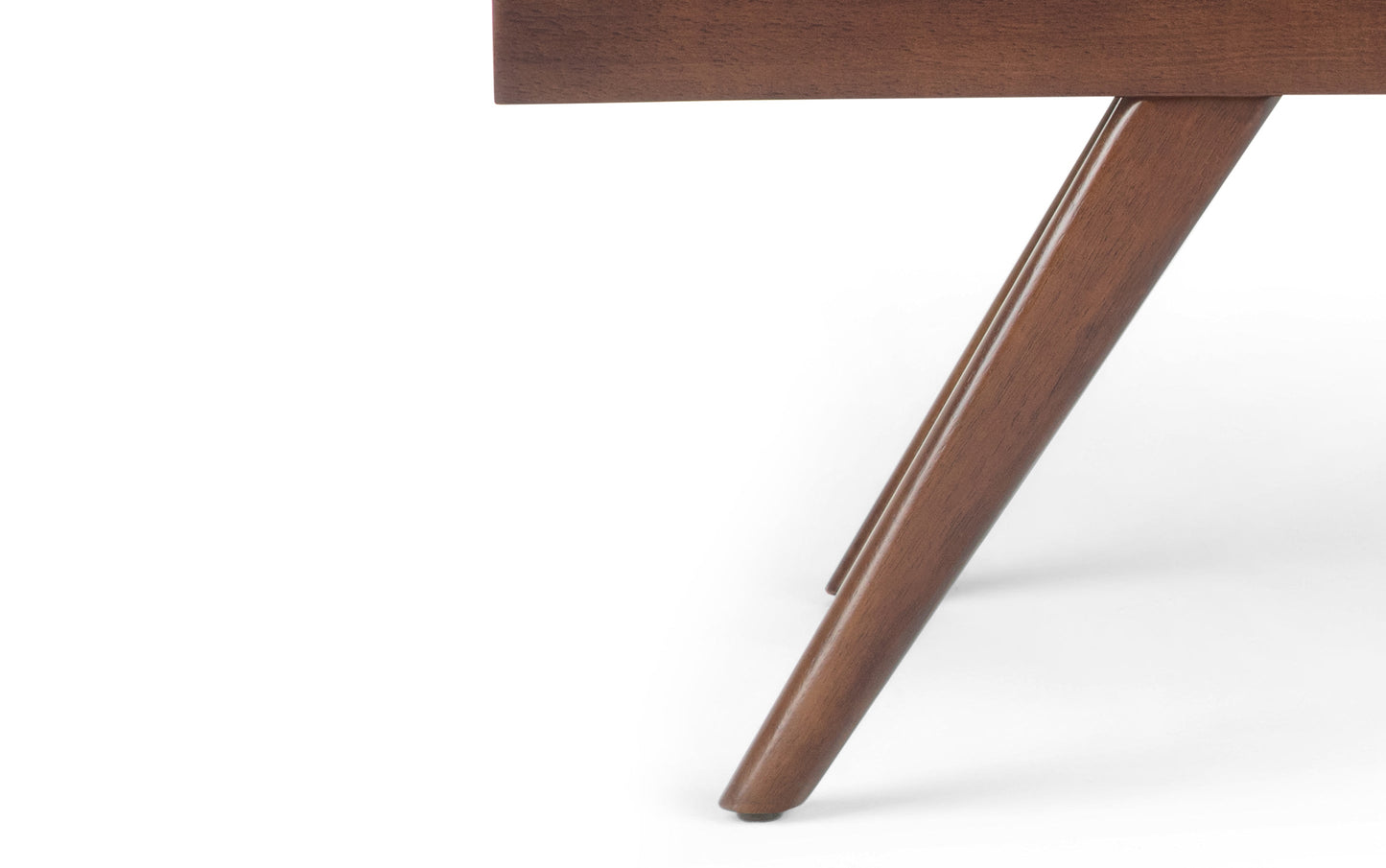Chanelle Ottoman Bench in Distressed Umber Brown