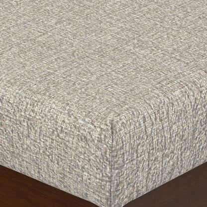 Platinum Tweed Style Fabric | Chanelle Ottoman Bench in Tweed