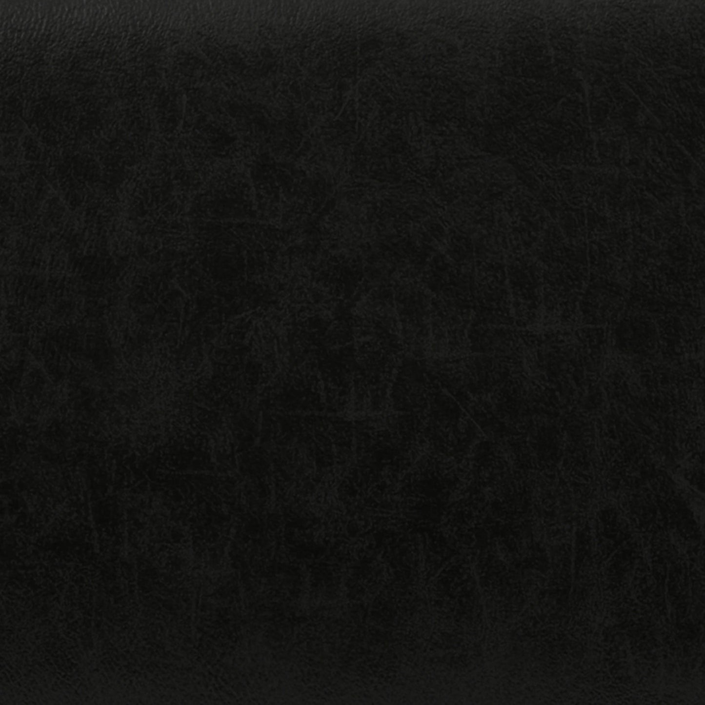 Midnight Black Vegan Leather | Gabbie Rectangular Storage Ottoman in Vegan Leather