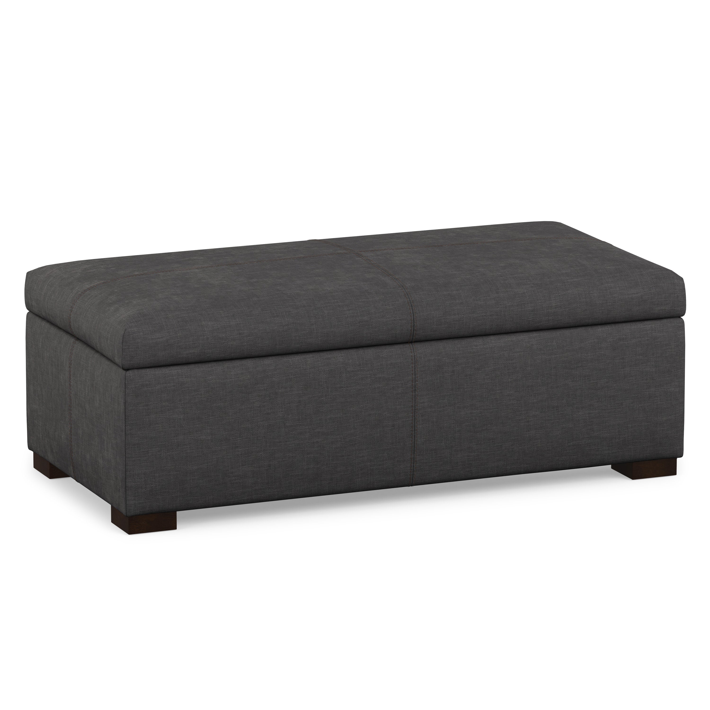 Rectangular Storage Ottoman | Gabbie Storage Ottoman – Simpli Home