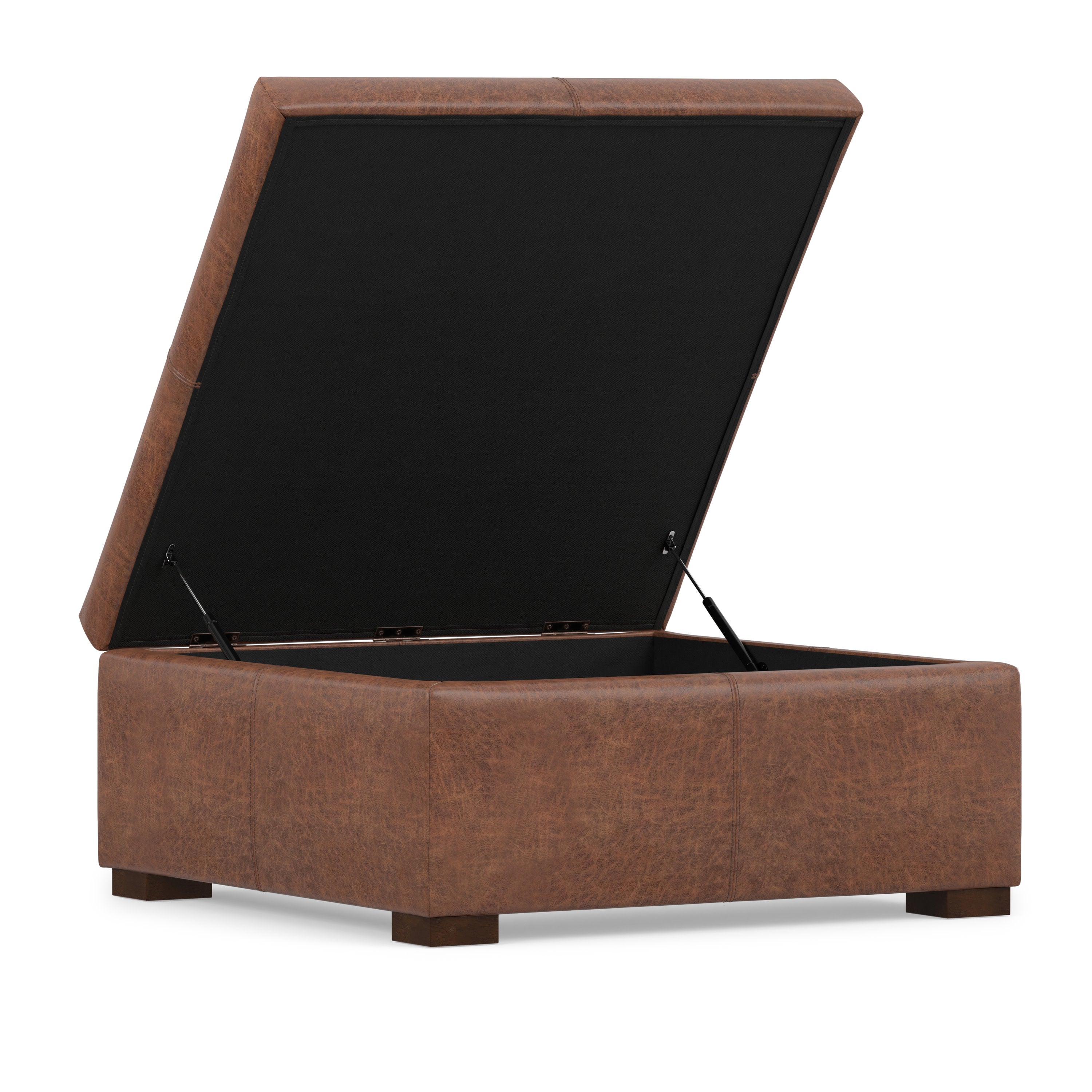 Square Storage Ottoman Coffee Table | Gabbie Coffee Table – Simpli