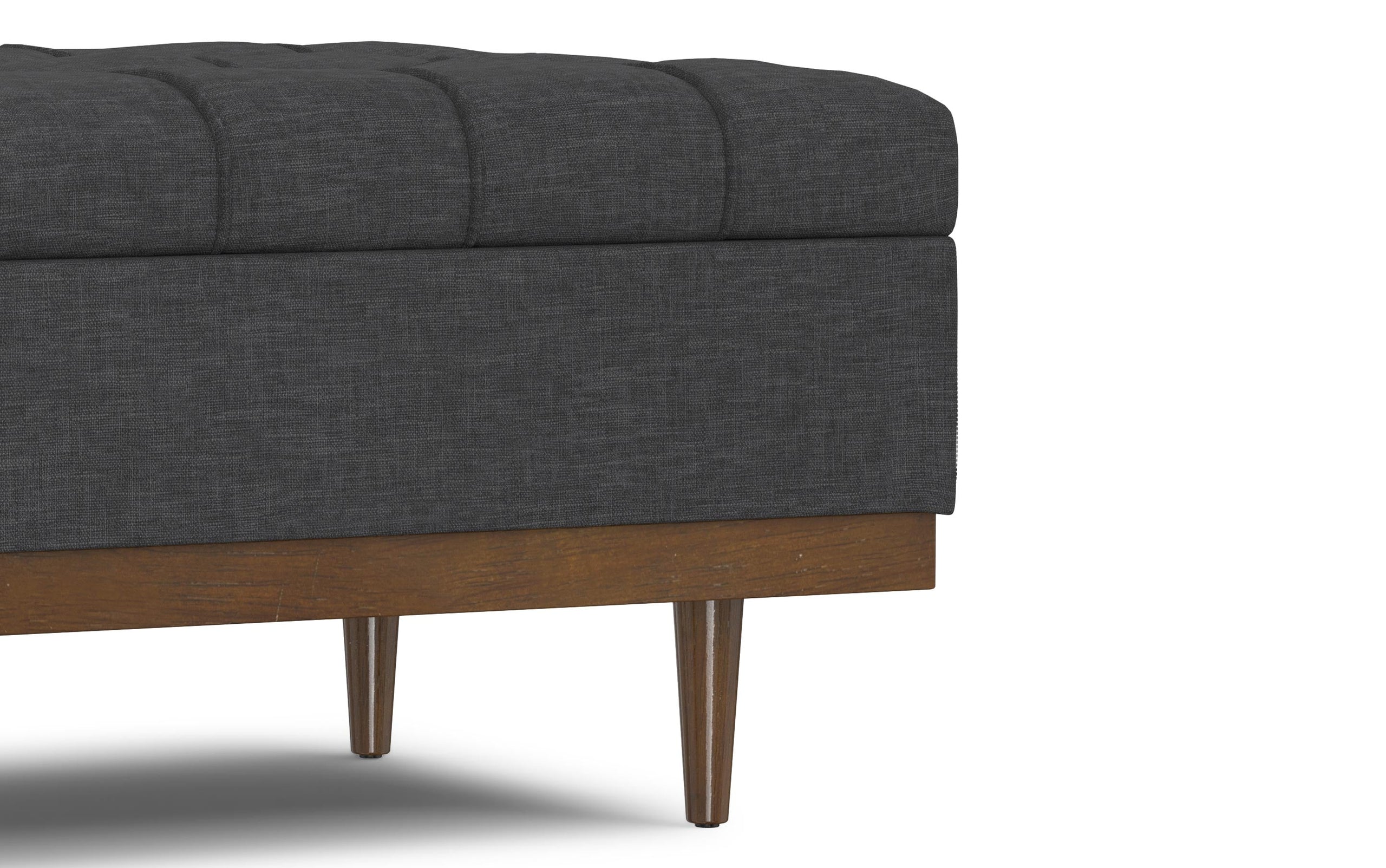 Slate grey Linen Style Fabric | Mariah Coffee Table Storage Ottoman