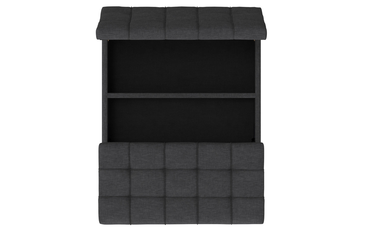 Mariah Lift Top Table Storage Ottoman in Linen