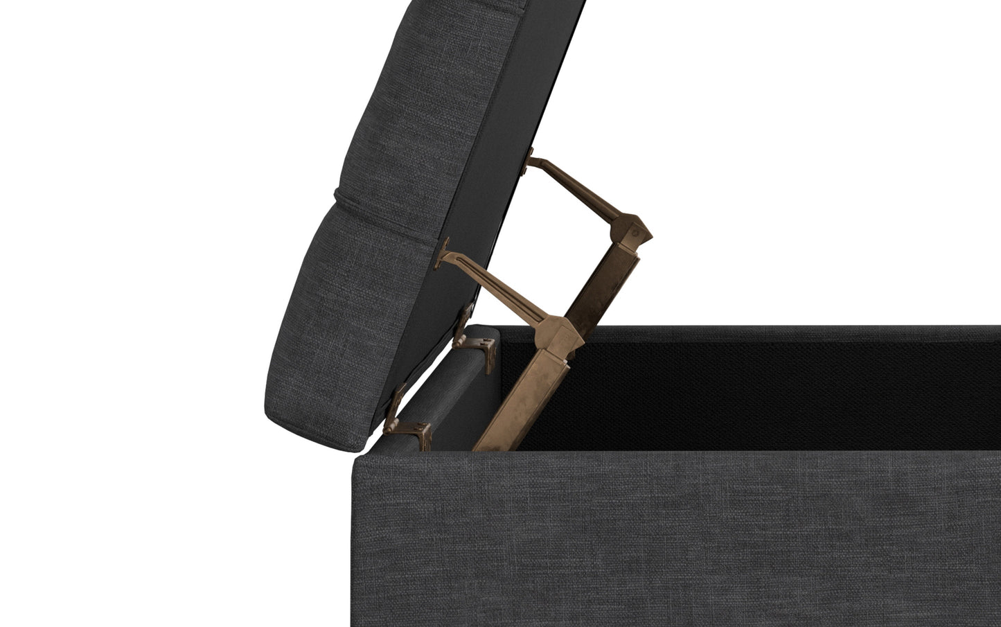 Mariah Lift Top Table Storage Ottoman in Linen