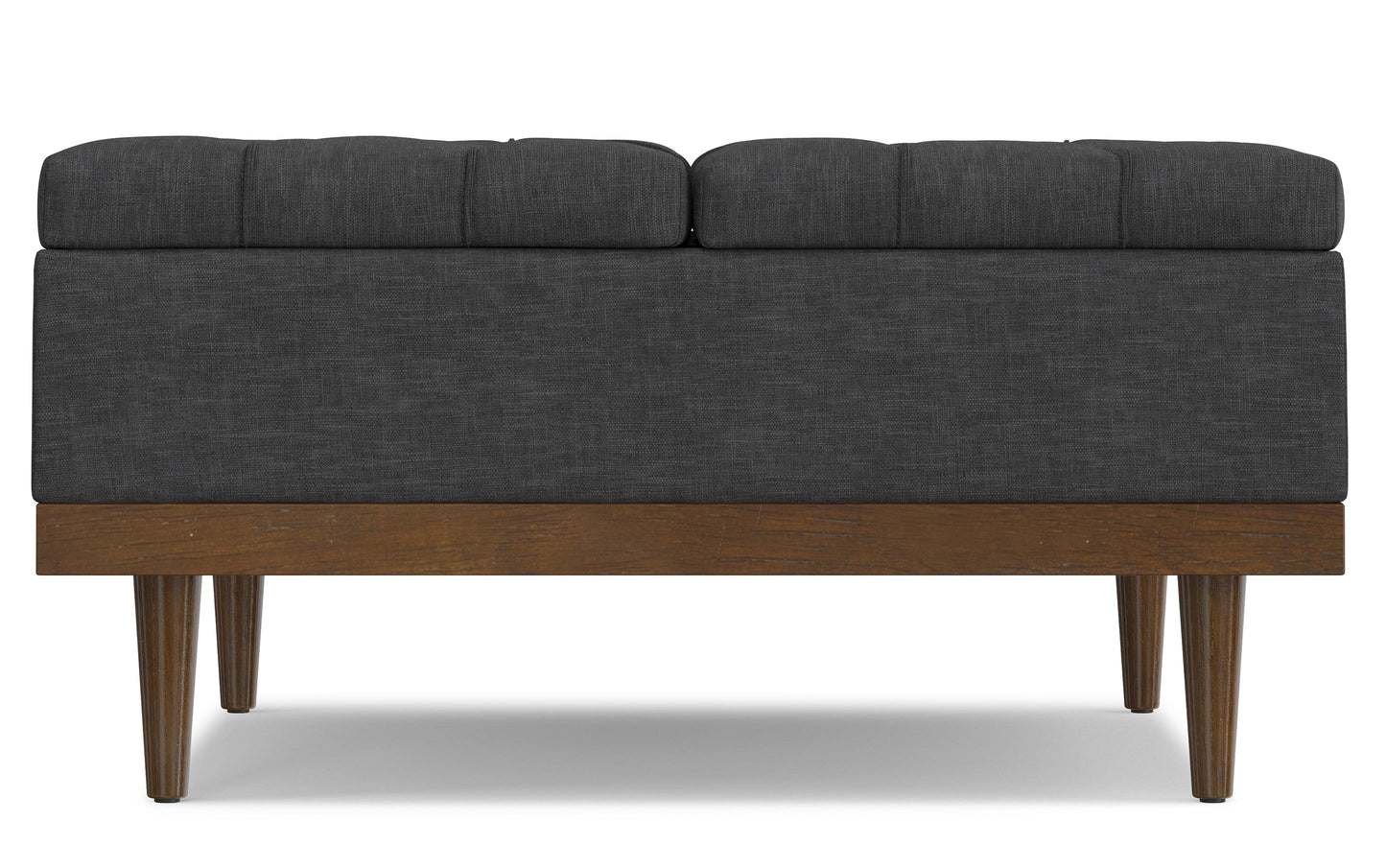 Slate Grey Linen Style Fabric | Mariah Lift Top Table Storage Ottoman