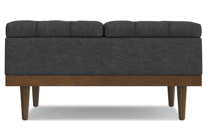 Slate Grey Linen Style Fabric | Mariah Lift Top Table Storage Ottoman