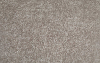 Distressed Grey Taupe Distressed Vegan Leather | Shay Mid Century Rectangular Storage Ottoman