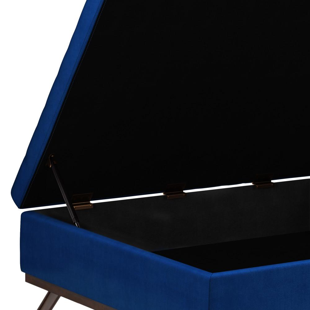 Owen Medium Square Table Ottoman in Velvet