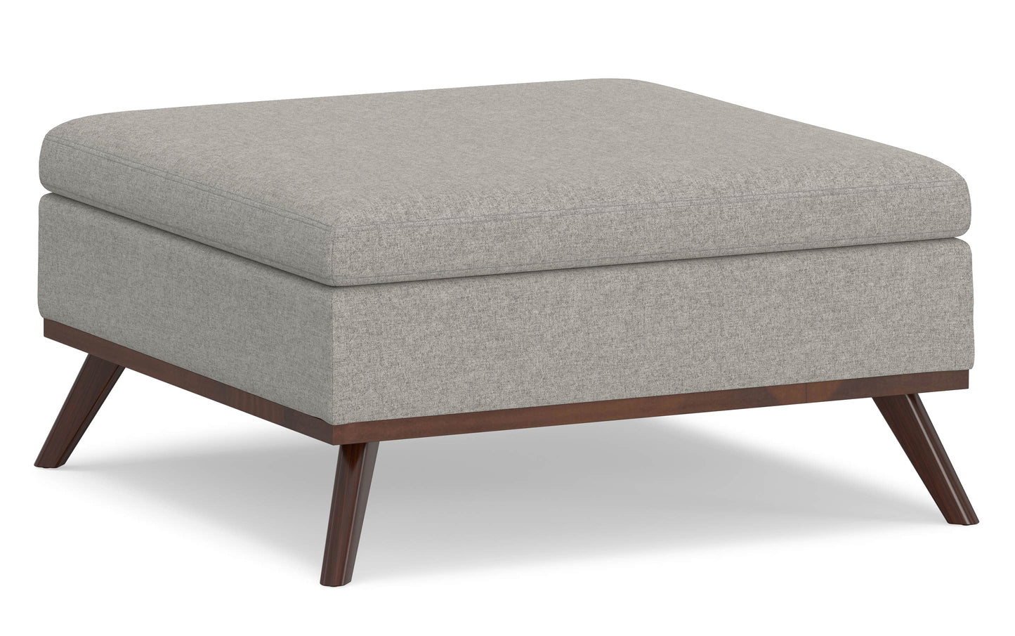 Owen Medium Square Table Ottoman in Linen