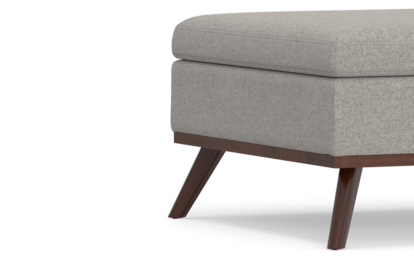 Owen Medium Square Table Ottoman in Linen