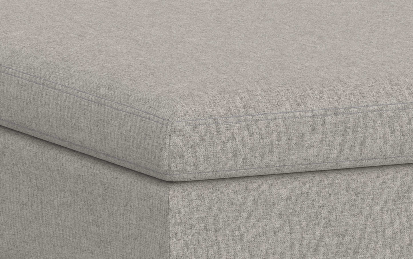 Owen Medium Square Table Ottoman in Linen