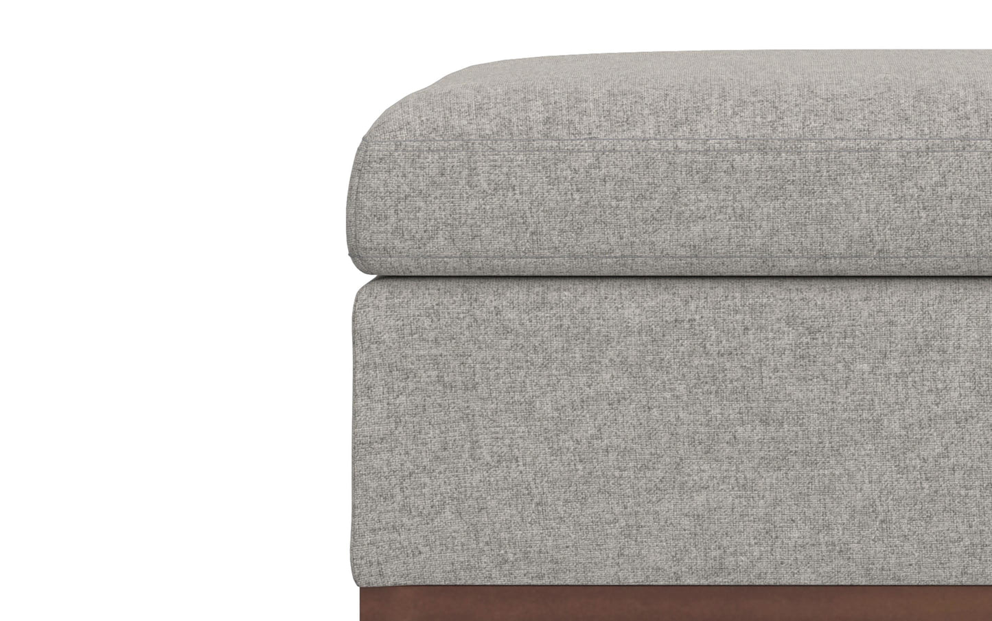 Owen Medium Square Table Ottoman in Linen