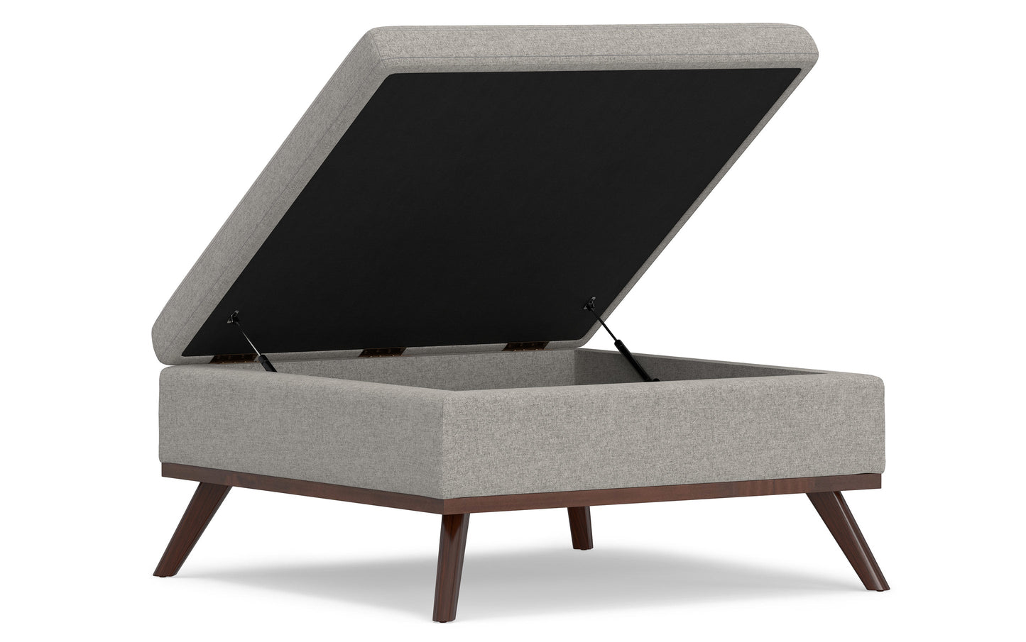 Owen Medium Square Table Ottoman in Linen