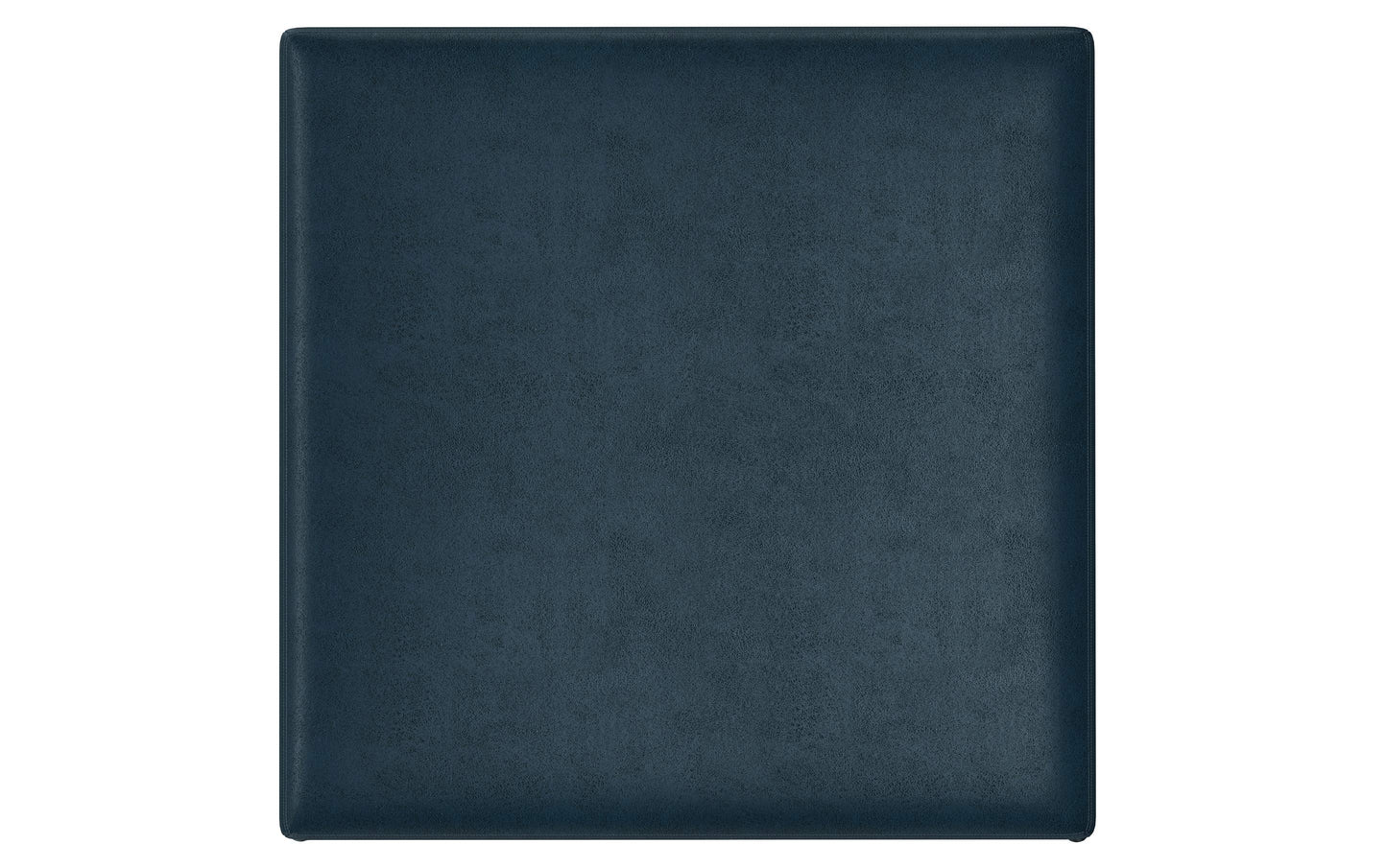 Distressed Dark Blue Distressed Vegan Leather | Owen Coffee Table Ottoman with Storage