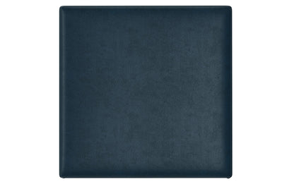 Distressed Dark Blue Distressed Vegan Leather | Owen Coffee Table Ottoman with Storage