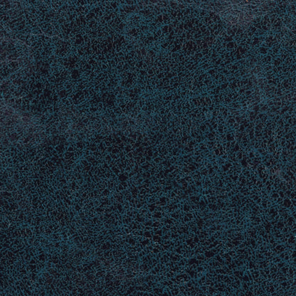 Distressed Dark Blue Distressed Vegan Leather | Owen Medium Square Table Ottoman in Distressed Vegan Leather