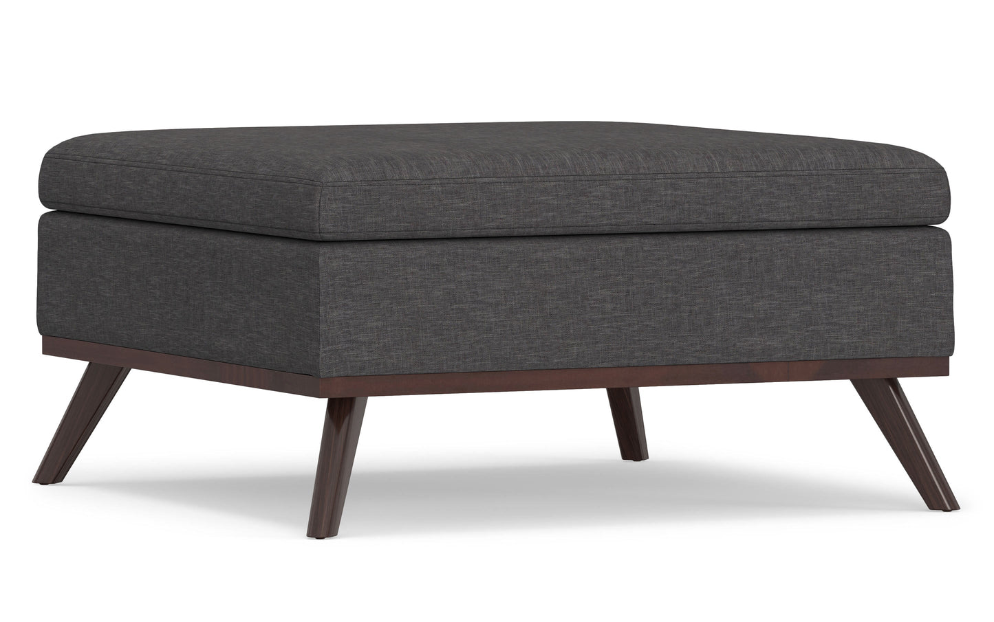 Owen Medium Square Table Ottoman in Linen