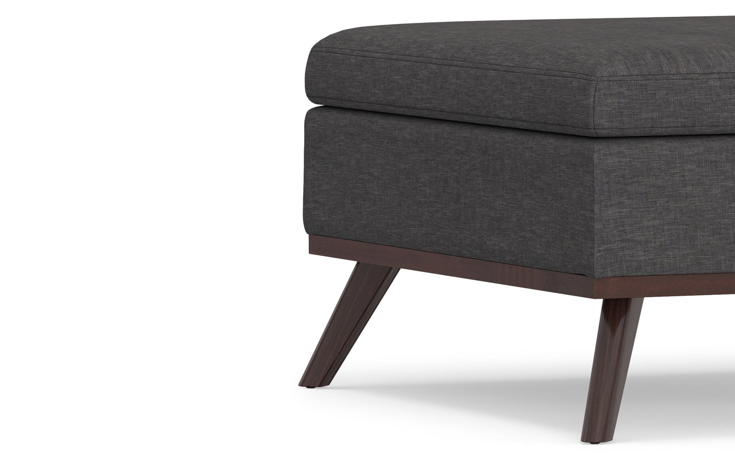 Owen Medium Square Table Ottoman in Linen