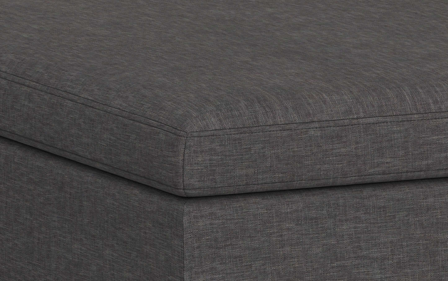 Owen Medium Square Table Ottoman in Linen