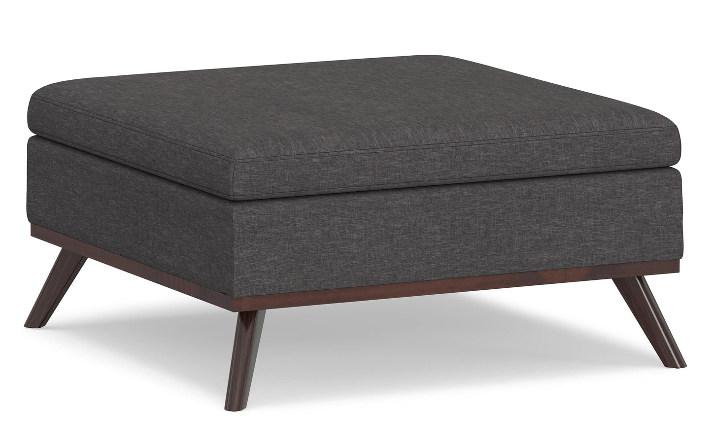 Owen Medium Square Table Ottoman in Linen