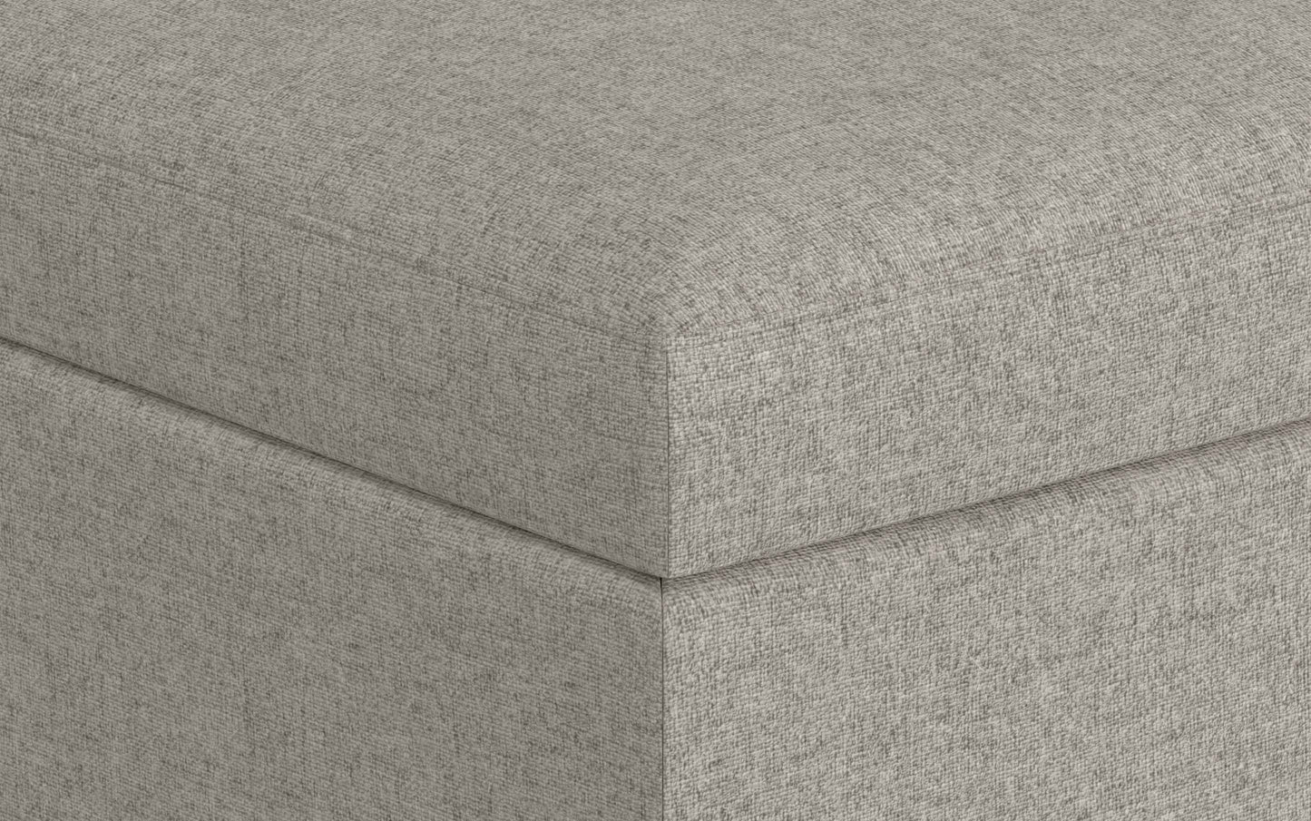 Owen Small Coffee Table Ottoman in Linen