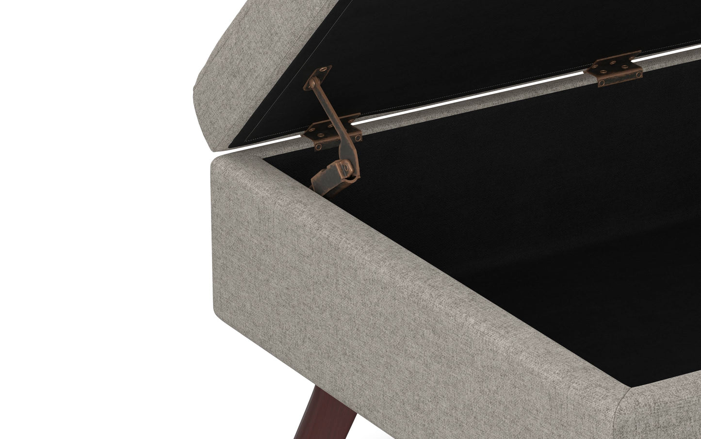 Owen Small Coffee Table Ottoman in Linen