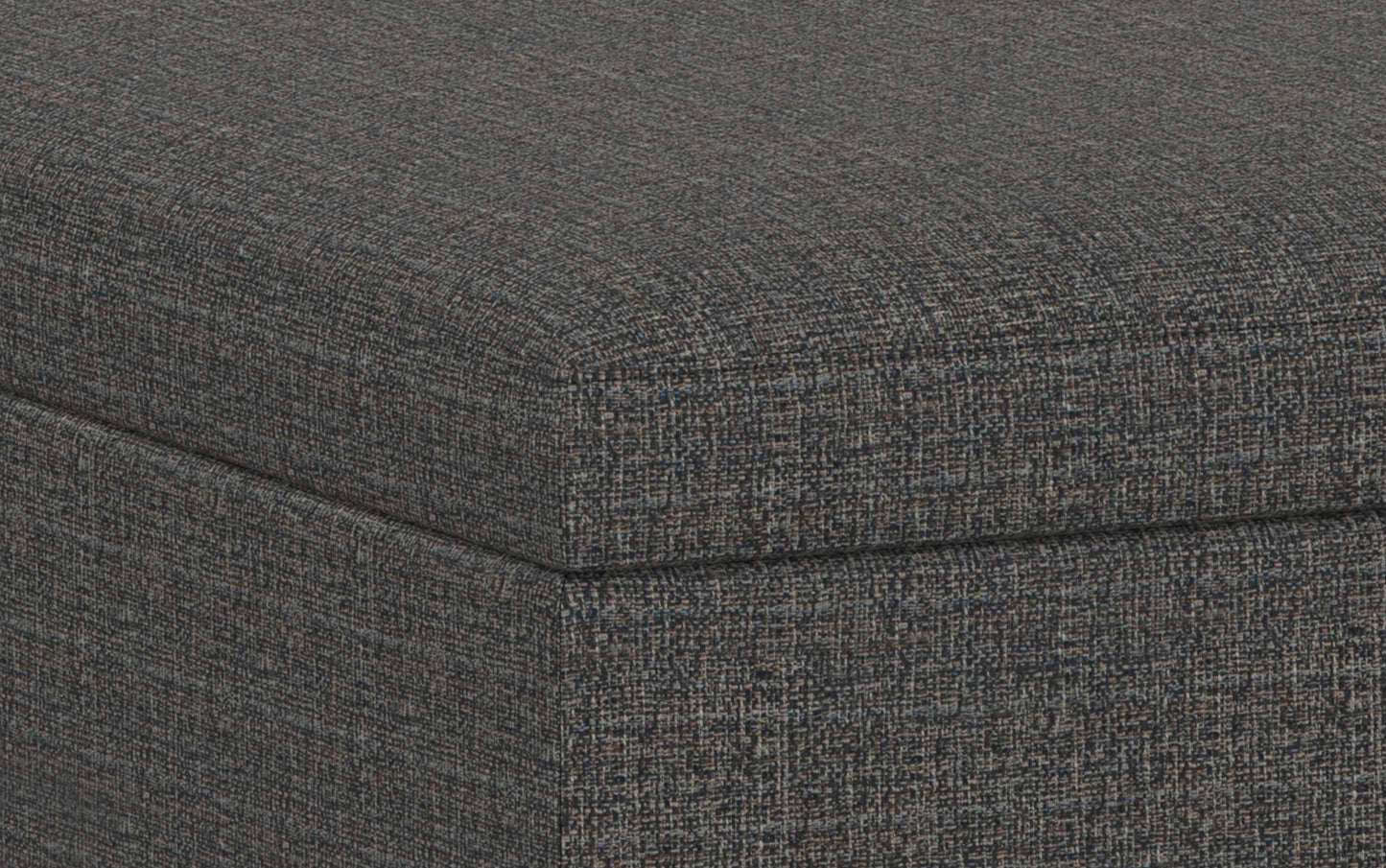 Ebony Tweed Style Fabric | Owen Coffee Table Ottoman with Storage