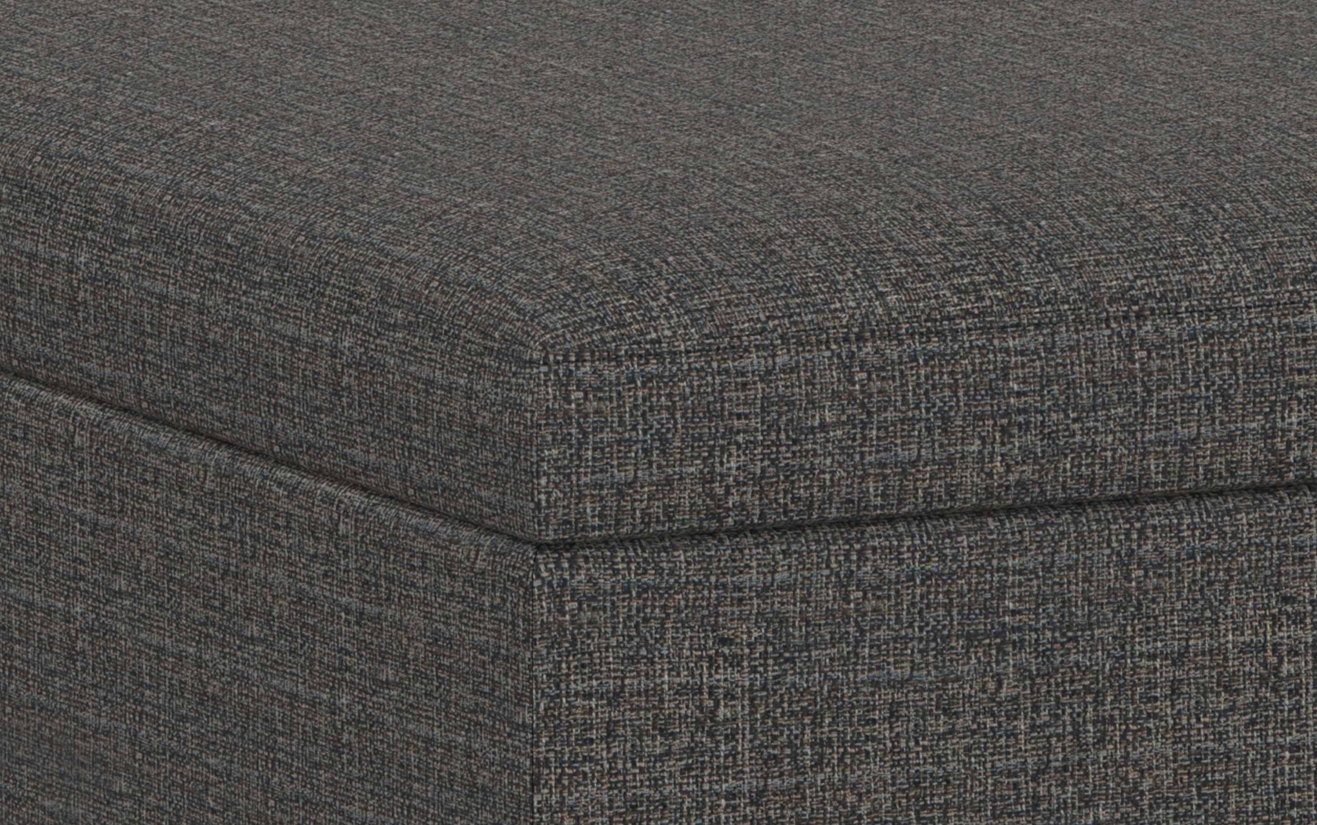 Ebony Tweed Style Fabric | Owen Coffee Table Ottoman with Storage