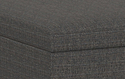Ebony Tweed Style Fabric | Owen Coffee Table Ottoman with Storage