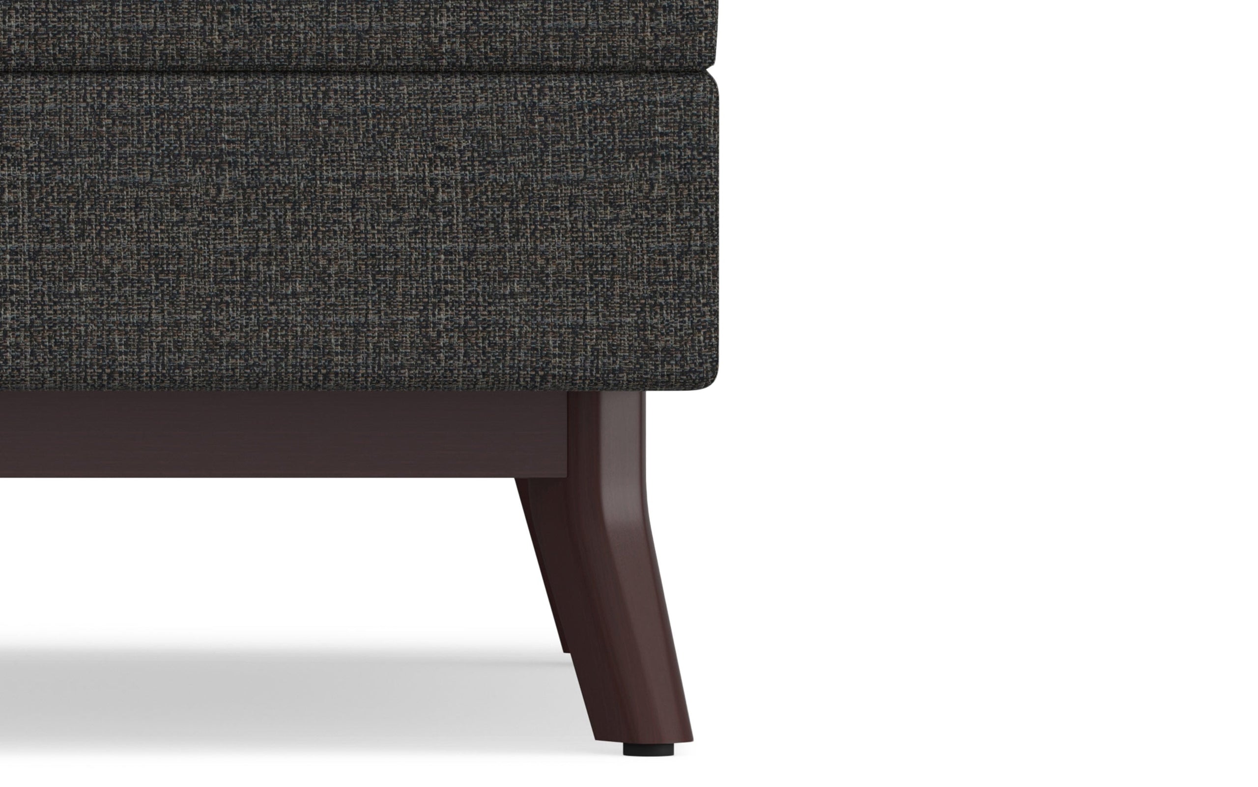 Ebony Tweed Style Fabric | Owen Coffee Table Ottoman with Storage